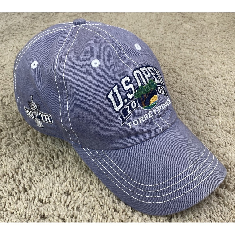 2008 U.S. Open Torrey Pines Ahead Hat 108th Walter Hagen‎ Gray Strapback Cap